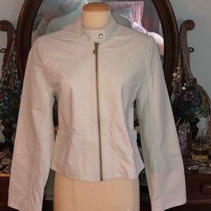 White Leather Jacket